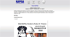 Desktop Screenshot of kapsa.cz