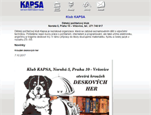Tablet Screenshot of kapsa.cz